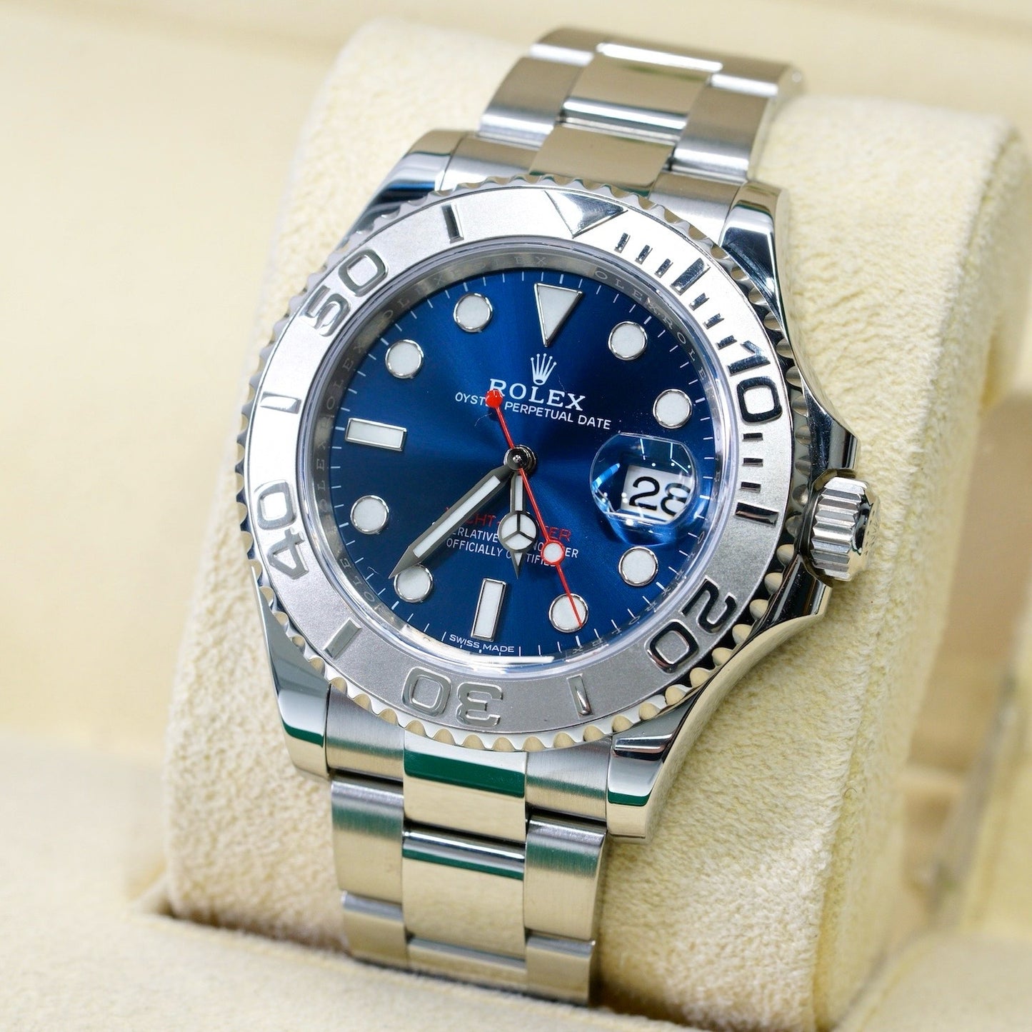 Rolex Yacht-Master 116622 Platinum Bezel Blue Dial 40mm