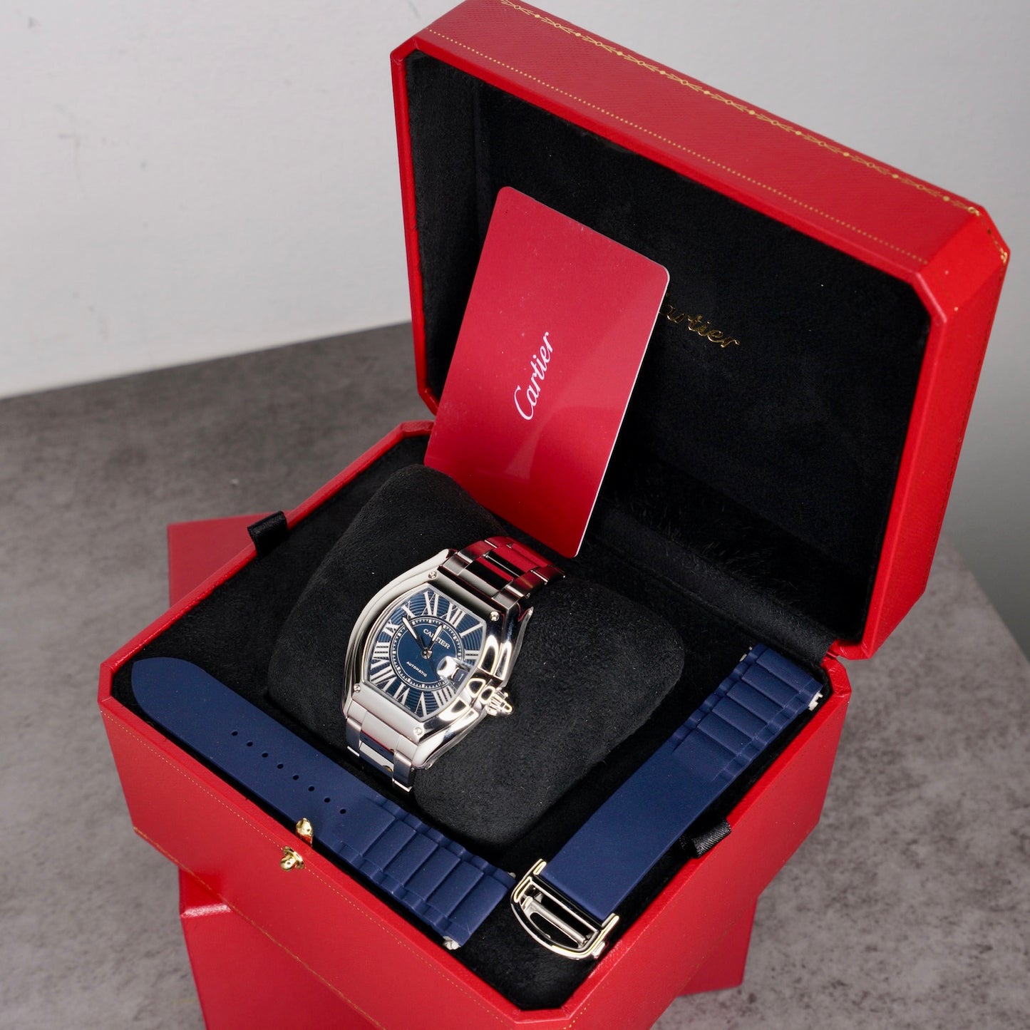Cartier NEW 2026 Roadster WSRN0014 “DEEP BLUE” Blue Dial Stainless Steel