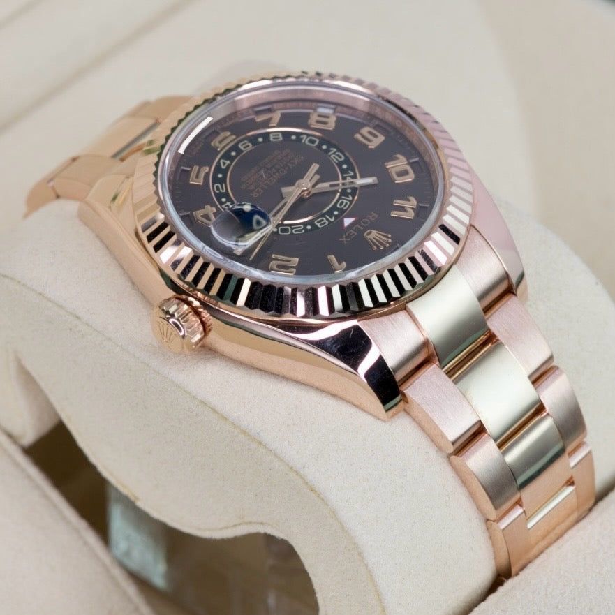 Rolex Sky-Dweller 326935 “CHOCOLATE” Brown Arabic Dial Rose Gold 42mm 2018