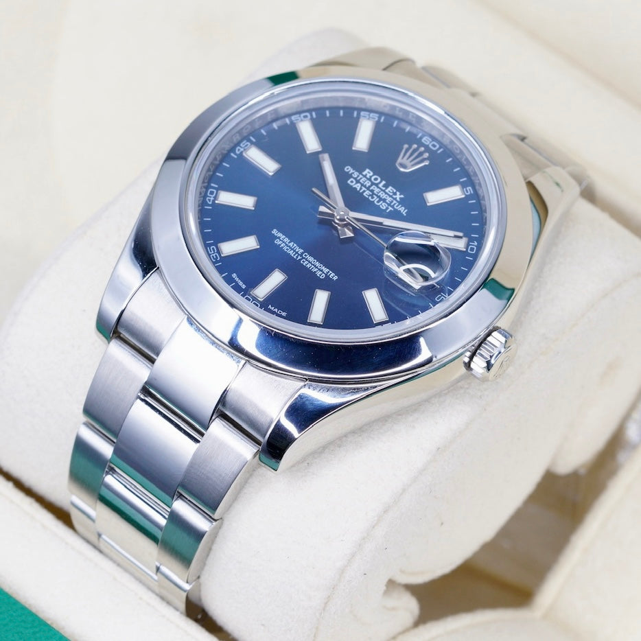 Rolex Datejust 116300 Blue Dial Stainless Steel Oyster 41mm