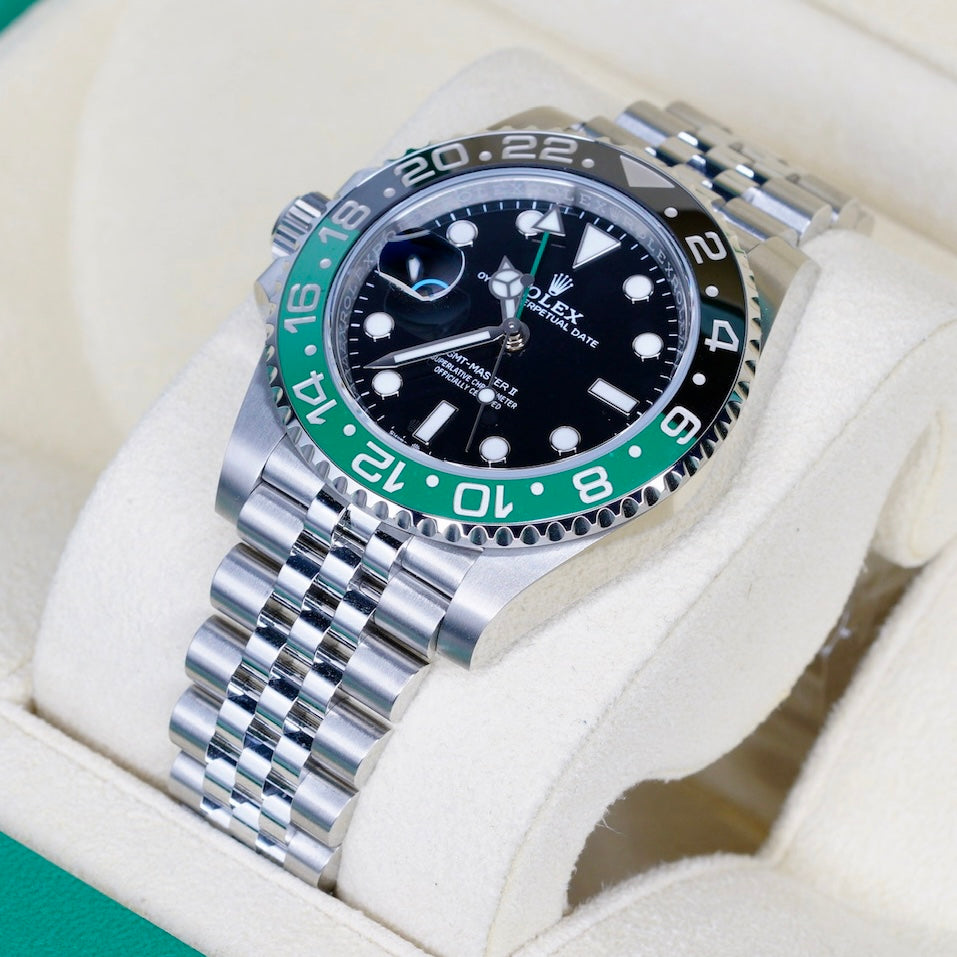Rolex GMT-Master II 126720VTNR “SPRITE” Black Dial Green & Black Bezel Stainless Steel Jubilee 40mm 2024
