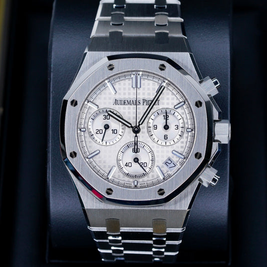 Audemars Piguet Royal Oak 26240ST White Dial Stainless Steel Chronograph 41mm