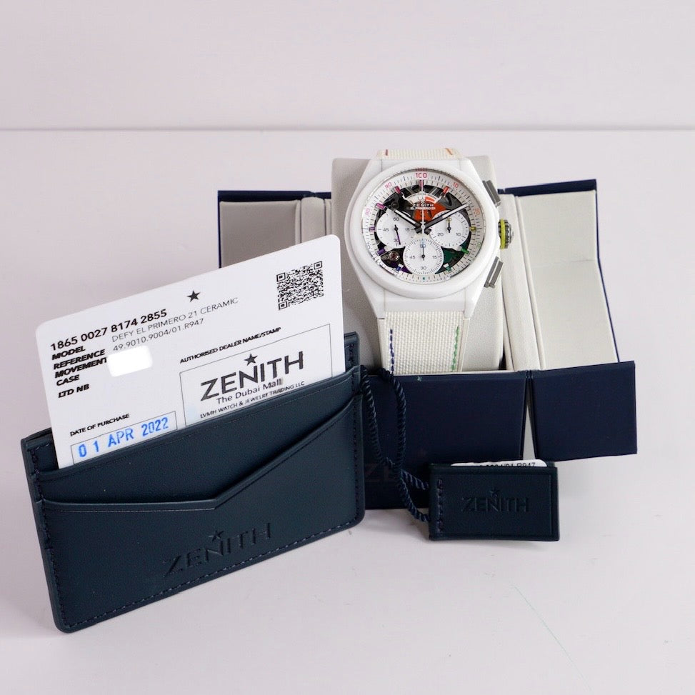 Zenith Defy El Primero 21 49.9010.9004/01.R947 “CHROMA” Skeleton White Ceramic 44mm 2022