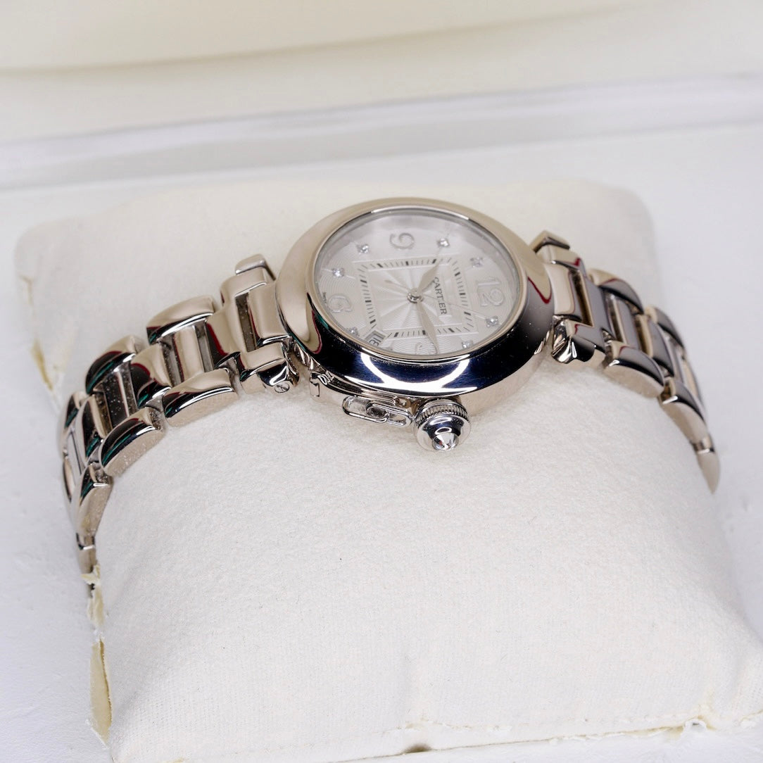 Cartier Pasha Diamond Dial White Gold