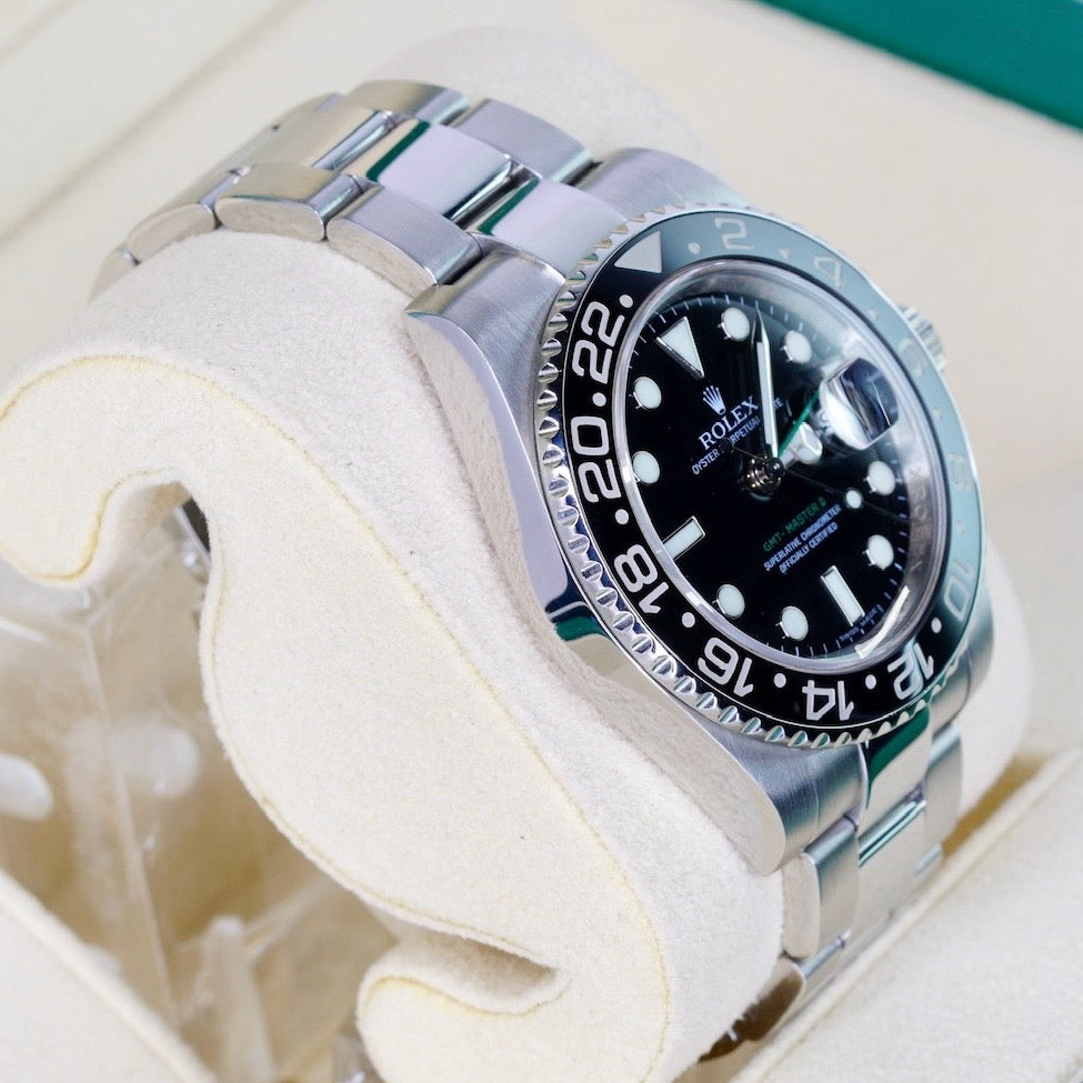 Rolex GMT-Master II 116710LN Black Dial Green Arrow Stainless Steel 40mm 2008