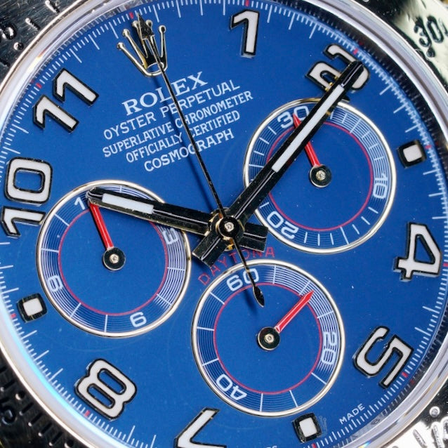 Rolex Daytona 116523 “RACING BLUE” Blue Arabic Dial Two-Tone Yellow Gold & Steel 40mm