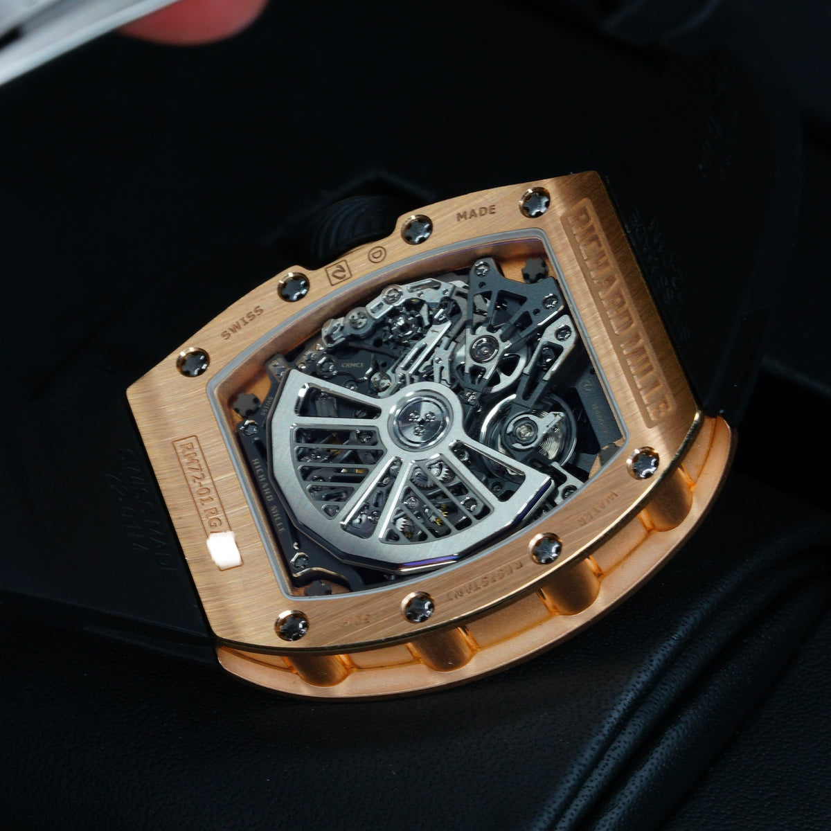 Richard Mille LIKE NEW 2023 RM 72-01RG Skeleton Dial Rose Gold Rubber Strap