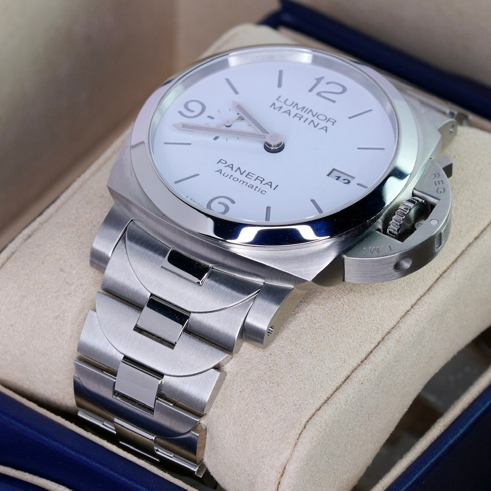 Panerai NEW 2025 Luminor Marina PAM 01564 White Dial Stainless Steel 44mm