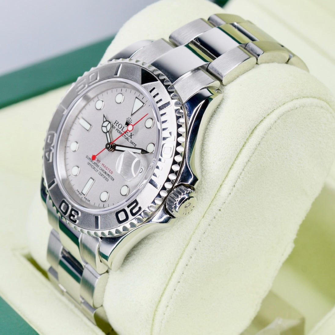 Rolex Yacht-Master 16622 “PLATINUM” Grey Dial Platinum Bezel Stainless Steel 40mm 2006