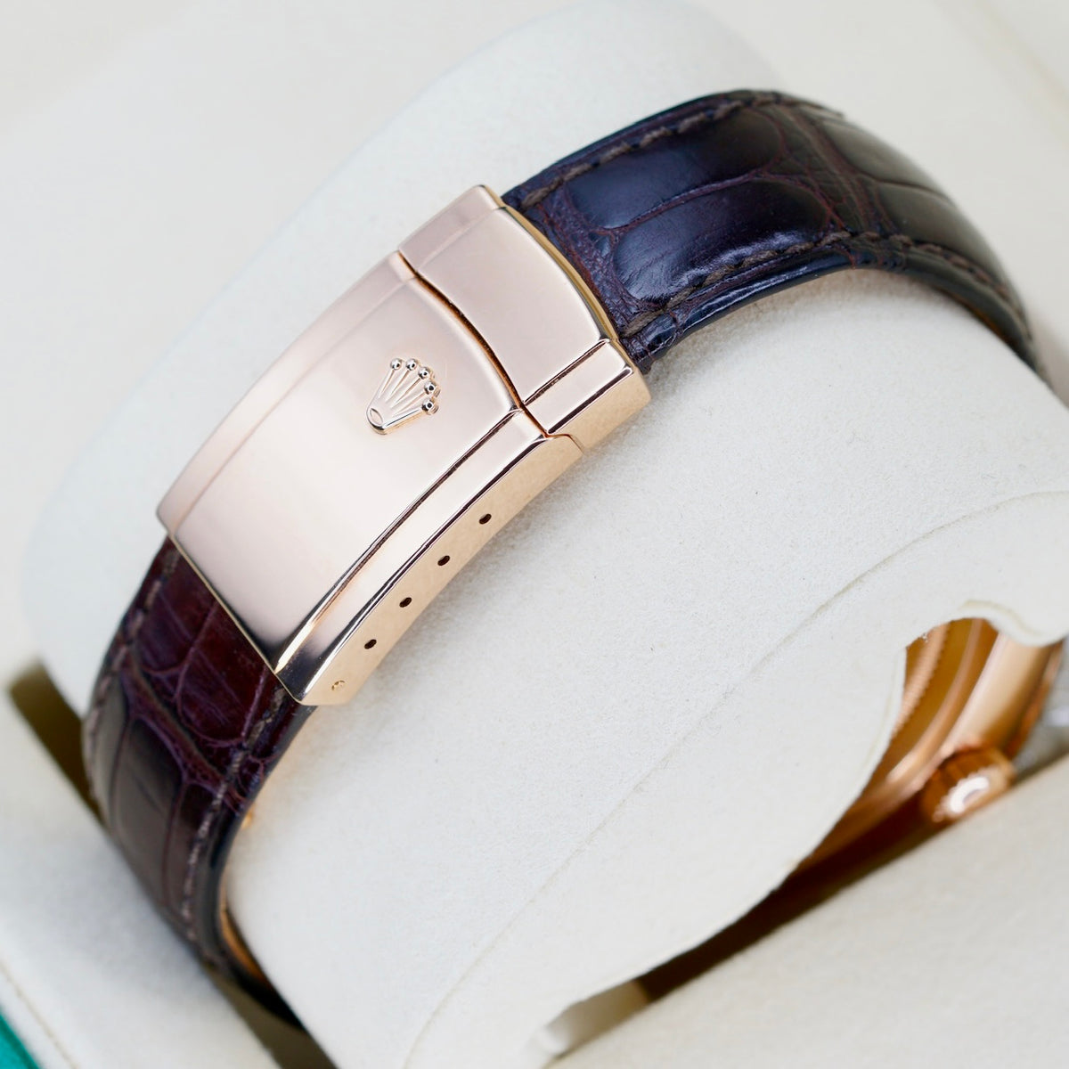 Rolex Sky-Dweller 326135 “CHOCO ARABIC” Brown Arabic Dial Rose Gold Leather Strap 42mm