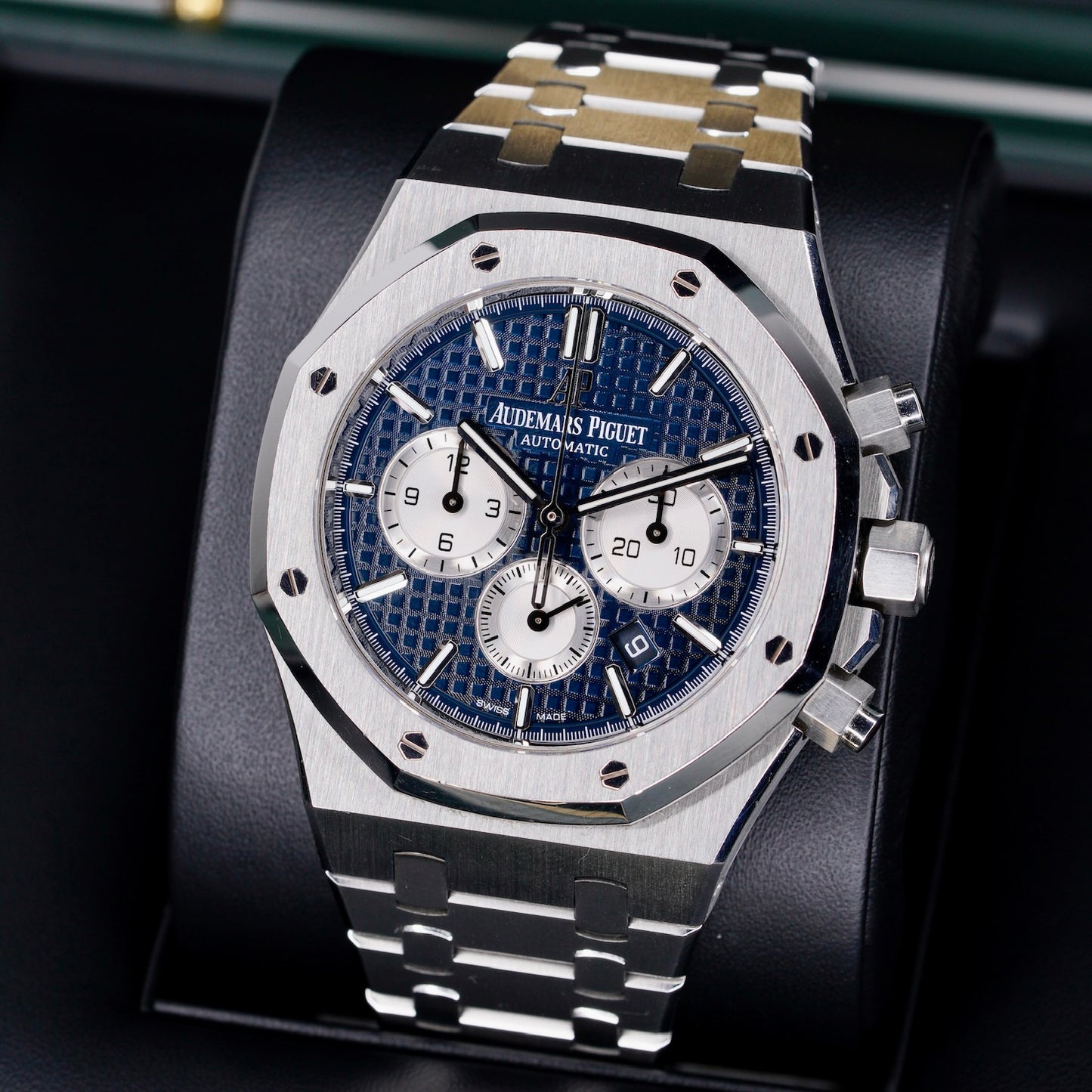 Audemars Piguet Royal Oak 26331ST.OO.1220ST.01 “BLUE OAK CHRONO” Blue Dial Stainless Steel Chronograph 41mm
