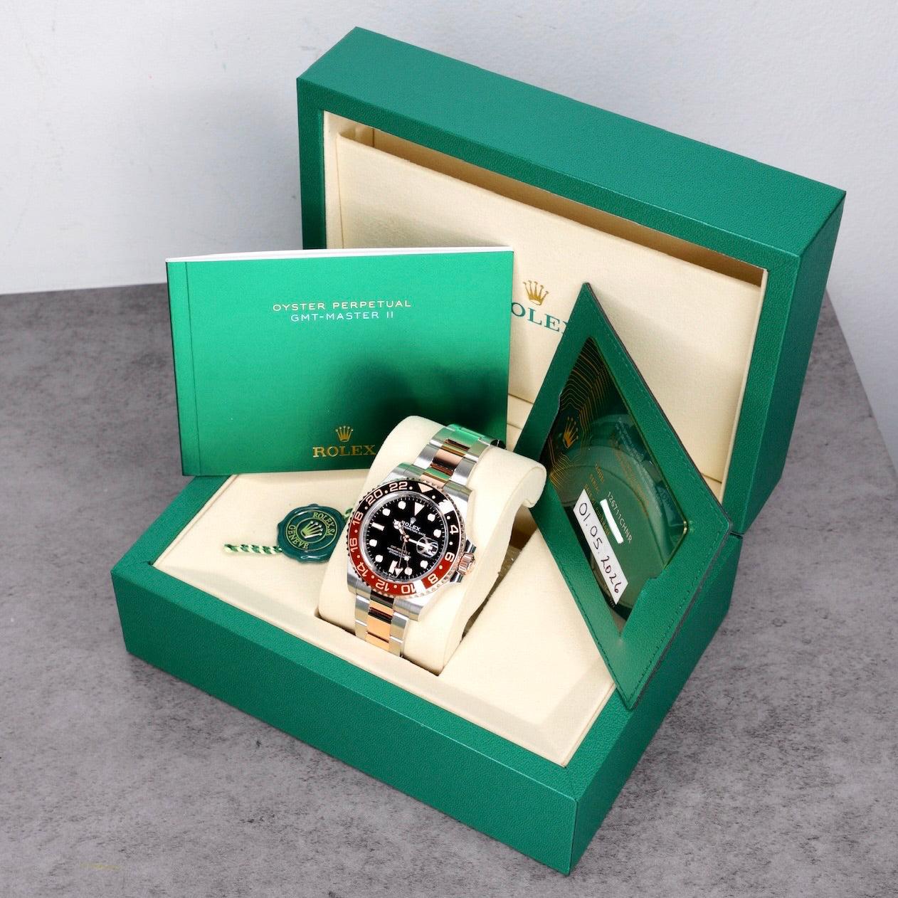 Rolex NEW 2026 GMT-Master II 126711CHNR “ROOTBEER” Black Dial Two-Tone Rose Gold & Steel 40mm