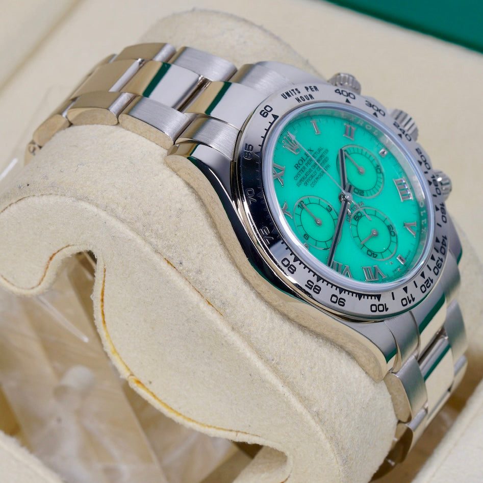Rolex Daytona 116509 “BEACH” Chrysoprase Dial White Gold 40mm 2016