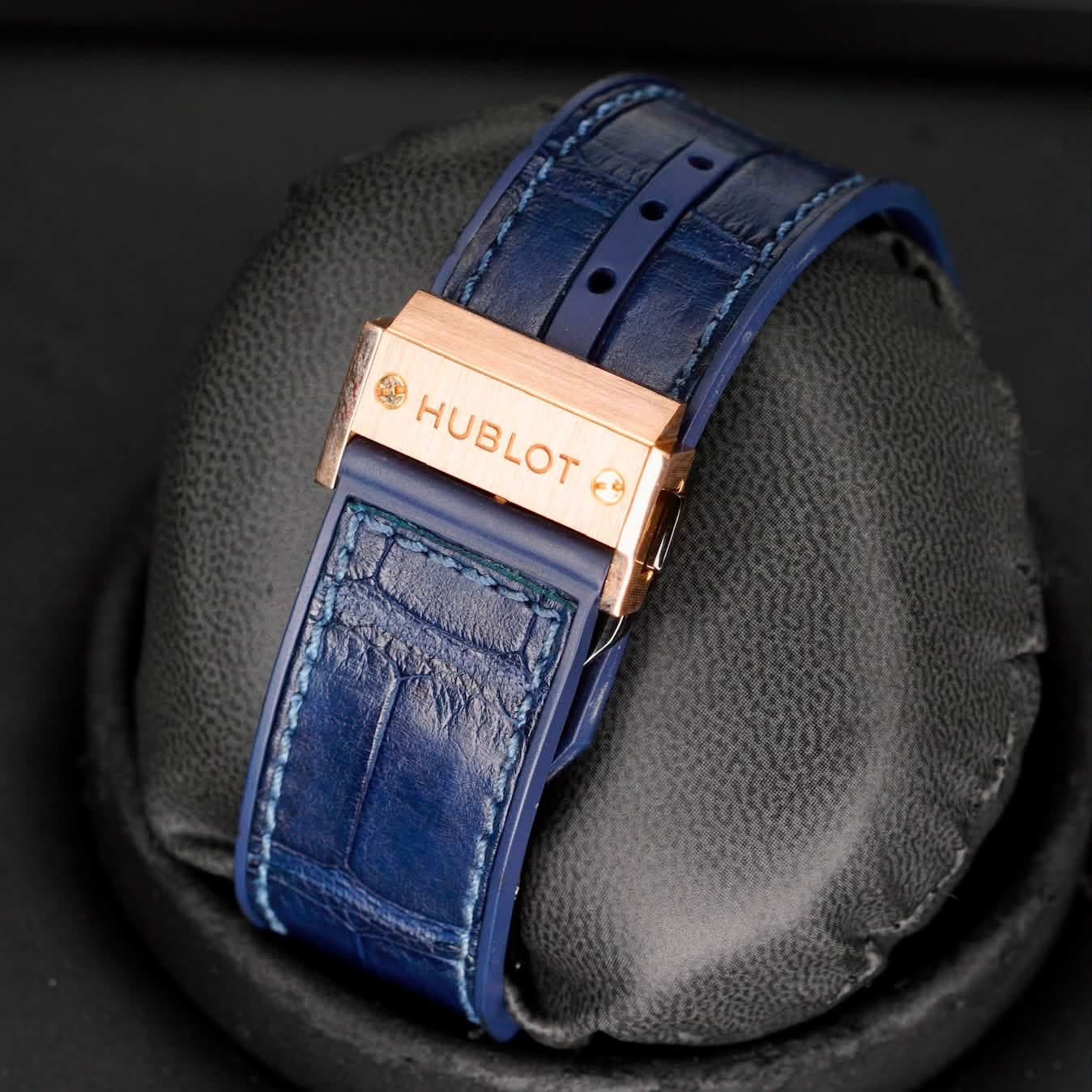 Hublot Spirit Of Big Bang 641.OX.7180.LR “KING BLUE” Skeleton Dial King Gold 42mm