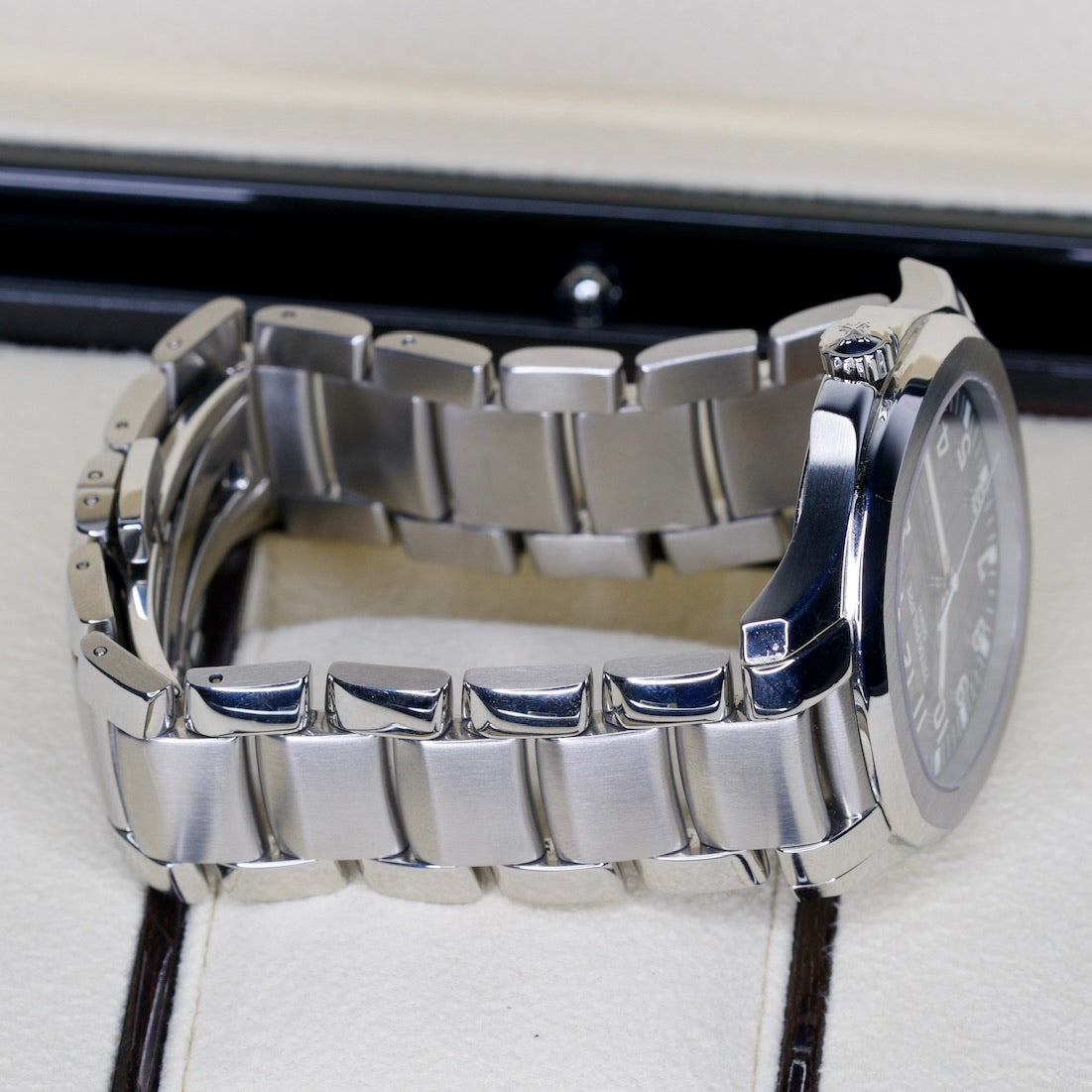 Patek Philippe Aquanaut 5167/1A-001 Black Dial Stainless Steel Bracelet & Tropical Strap 40mm 2011