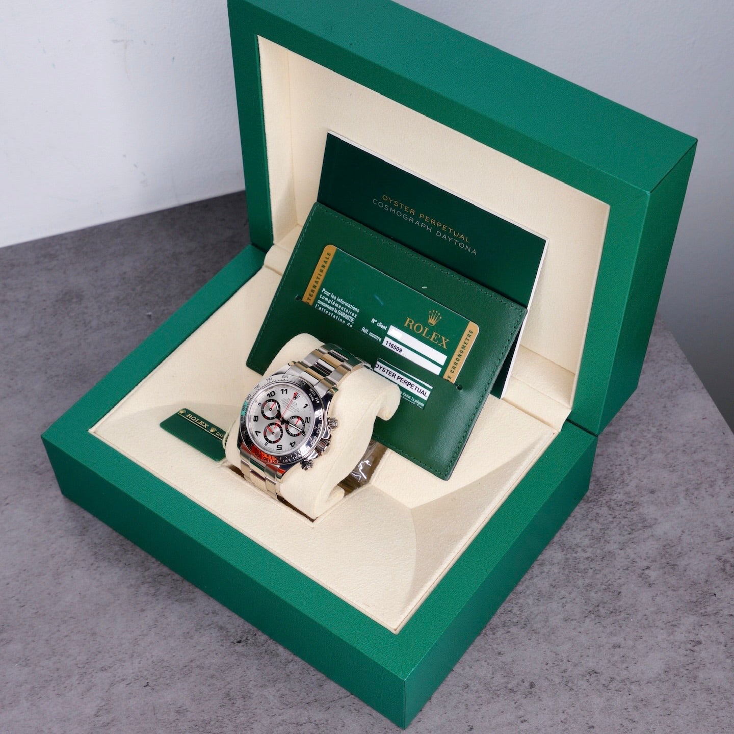 Rolex Daytona 116509 “SILVER RACING” Silver Arabic Dial White Gold 40mm