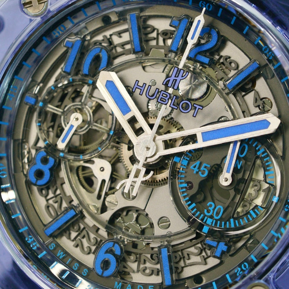 Hublot Big Bang Unico 411.JL.4809.RT “ALL BLUE SAPPHIRE” Limited Edition 250 Pieces