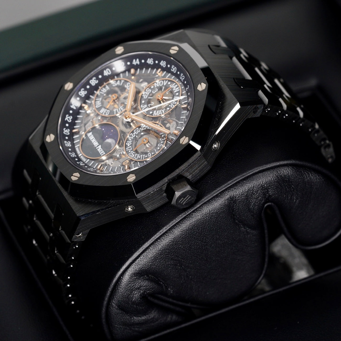 Audemars Piguet Royal Oak 26585CE.OO.1225CE.01 “CERAMIC PERPETUAL” Skeleton Dial Ceramic Perpetual Calendar 42mm