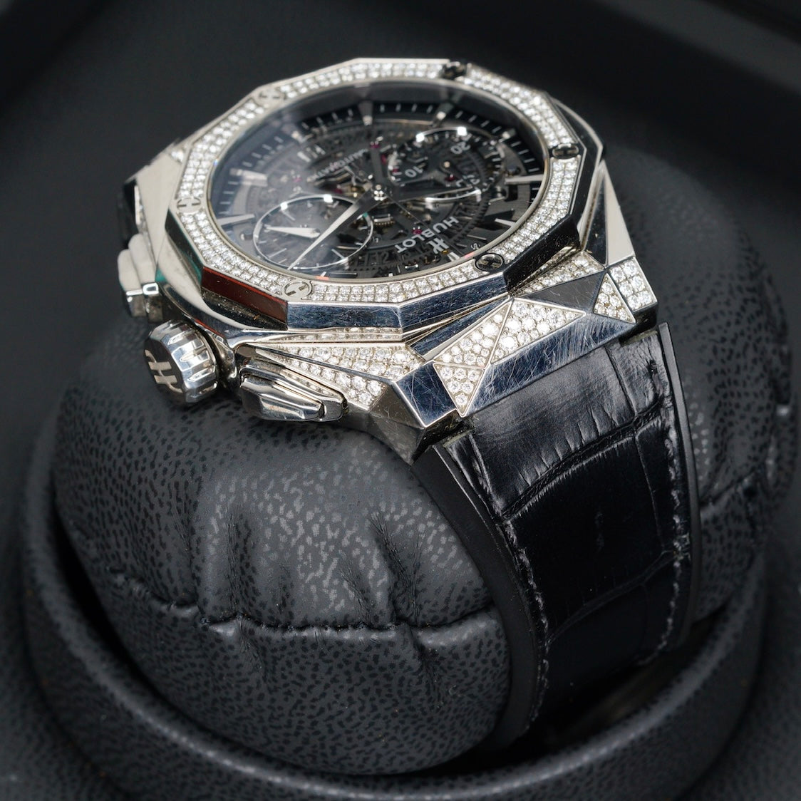 Hublot Classic Fusion Aerofusion “ORLINSKI” Skeleton Dial Diamond Case Titanium 45mm