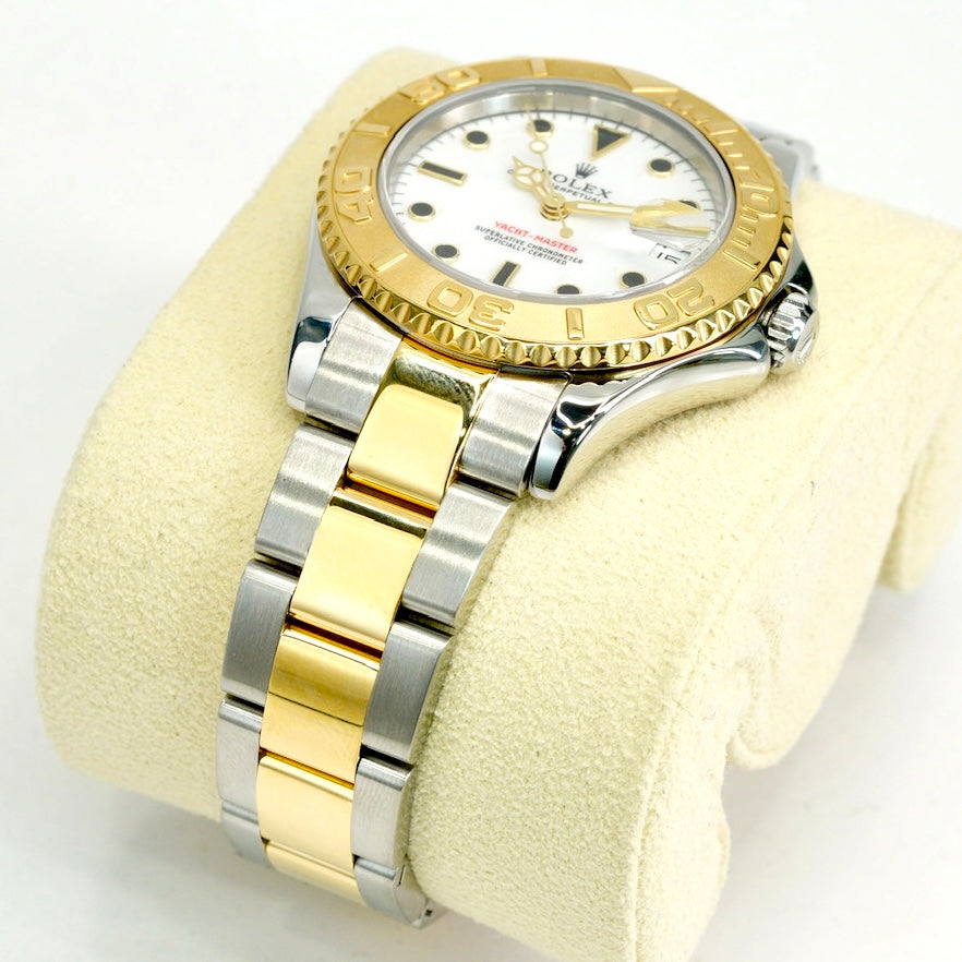 Rolex Yacht-Master 68623 Two-Tone Yellow Gold & Steel White Dial 35mm