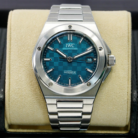 IWC Ingenieur IW328903 Aqua Green Dial Stainless Steel 40mm