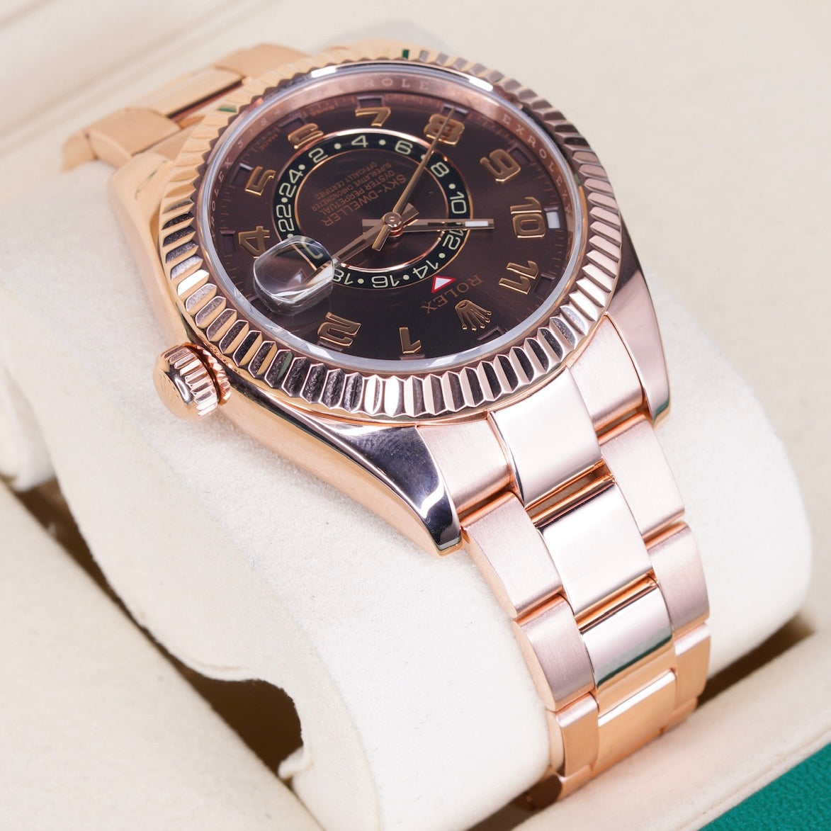 Rolex Sky-Dweller 326935 “CHOCO ARABIC” Brown Arabic Dial Rose Gold 42mm 2017