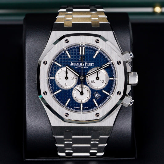 Audemars Piguet Royal Oak 26331ST.OO.1220ST.01 “BLUE OAK CHRONO” Blue Dial Stainless Steel Chronograph 41mm
