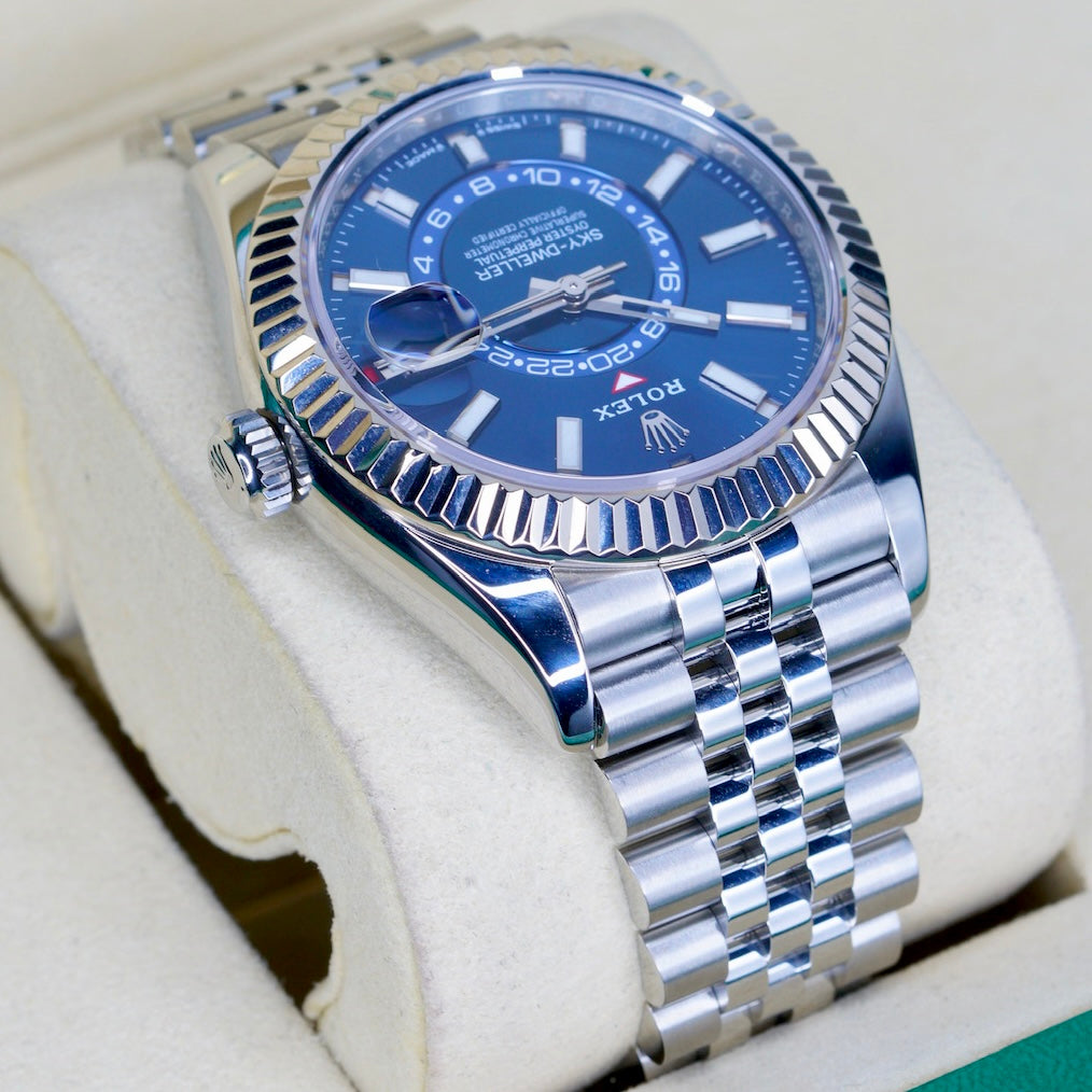 Rolex Sky-Dweller 336934 “SKY BLUE” Blue Stick Dial Stainless Steel Jubilee 42mm