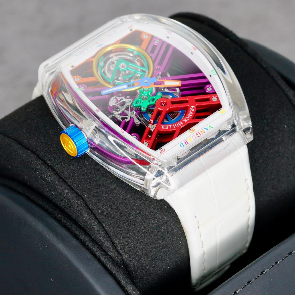 Franck Muller Vanguard V45 S6 SQT COL DRM BC “COLOR DREAM” Skeleton Sapphire