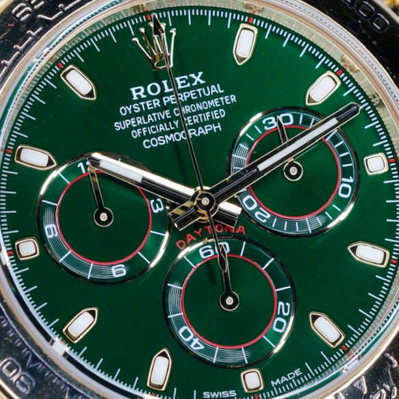 Rolex Daytona 116508 “JOHN MAYER” Money Green Dial Yellow Gold 40mm 2019