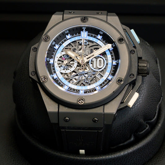 Hublot King Power “MARADONA” 716.CI.1129.RX.DMA11 Skeleton Dial Ceramic 48mm