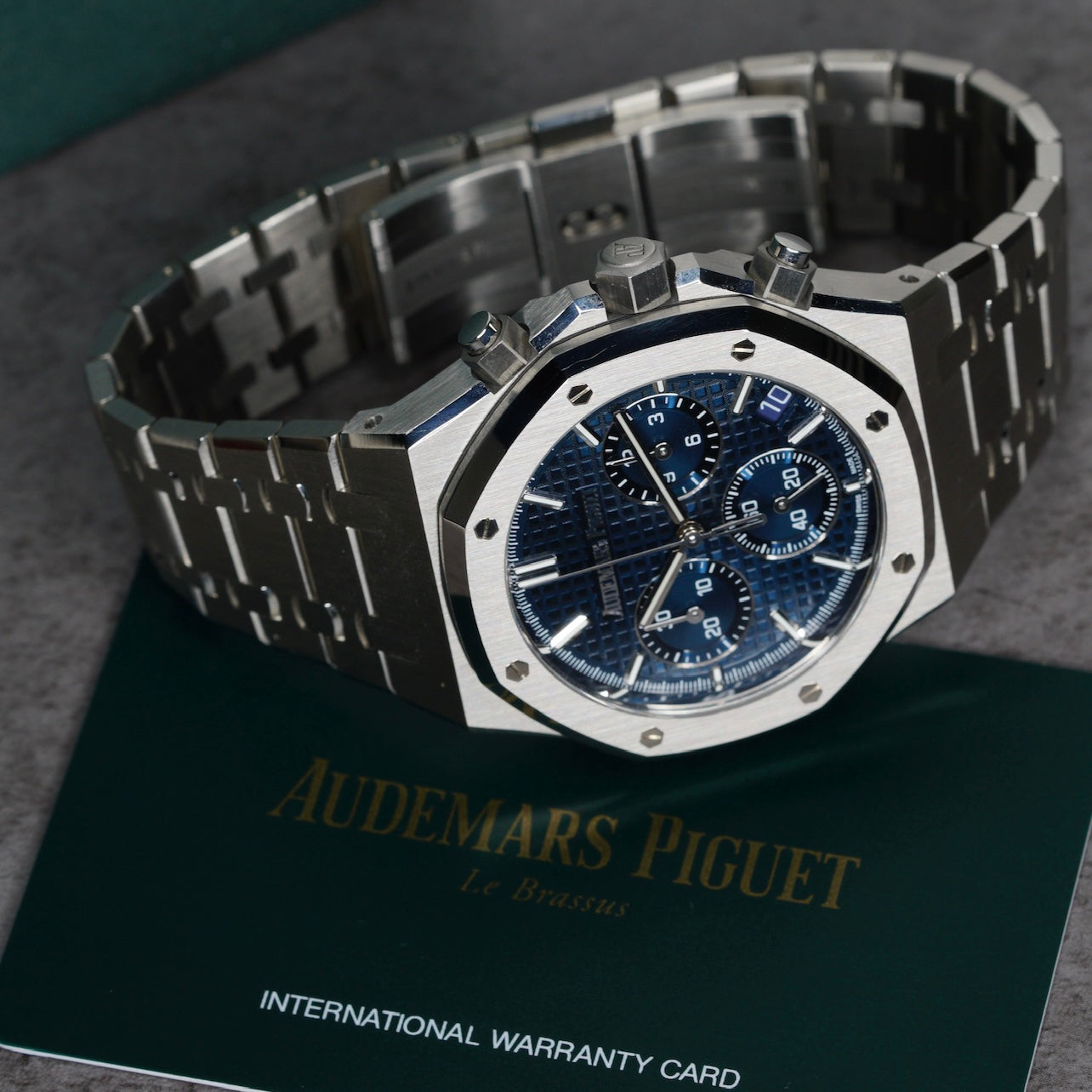Audemars Piguet Royal Oak 26240ST.OO.1320ST.01 “50 ANNIVERSARY” Blue Dial Stainless Steel Selfwinding Chronograph 41mm