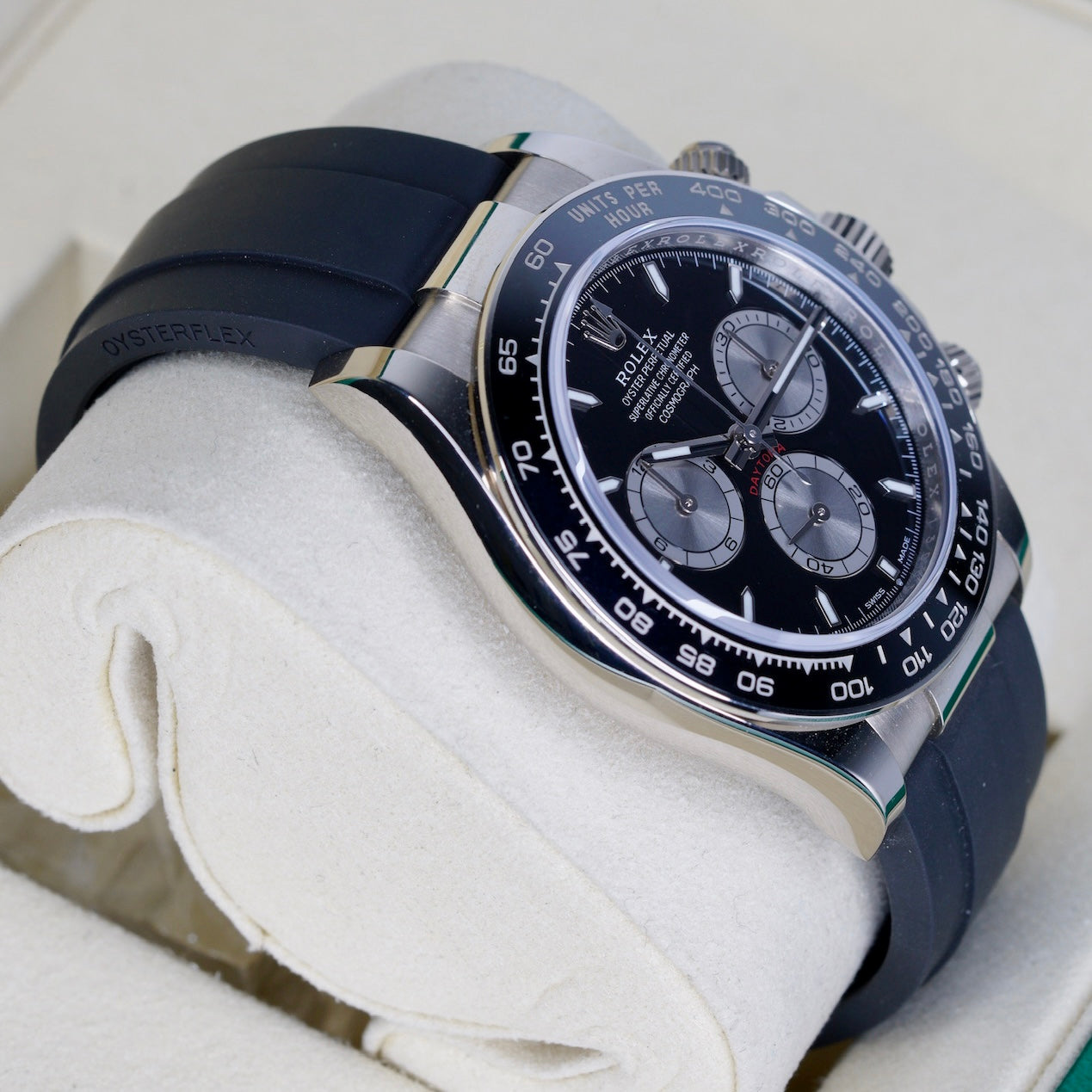 Rolex Daytona 126519LN “BABY LE MANS” Black Dial White Gold Oysterflex 40mm 2023
