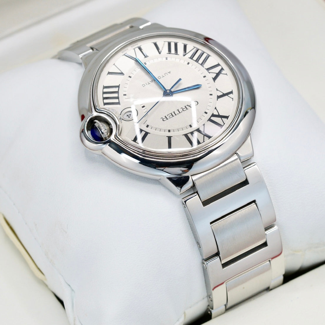 Cartier Ballon Bleu 3001 White Dial Stainless Steel 42mm
