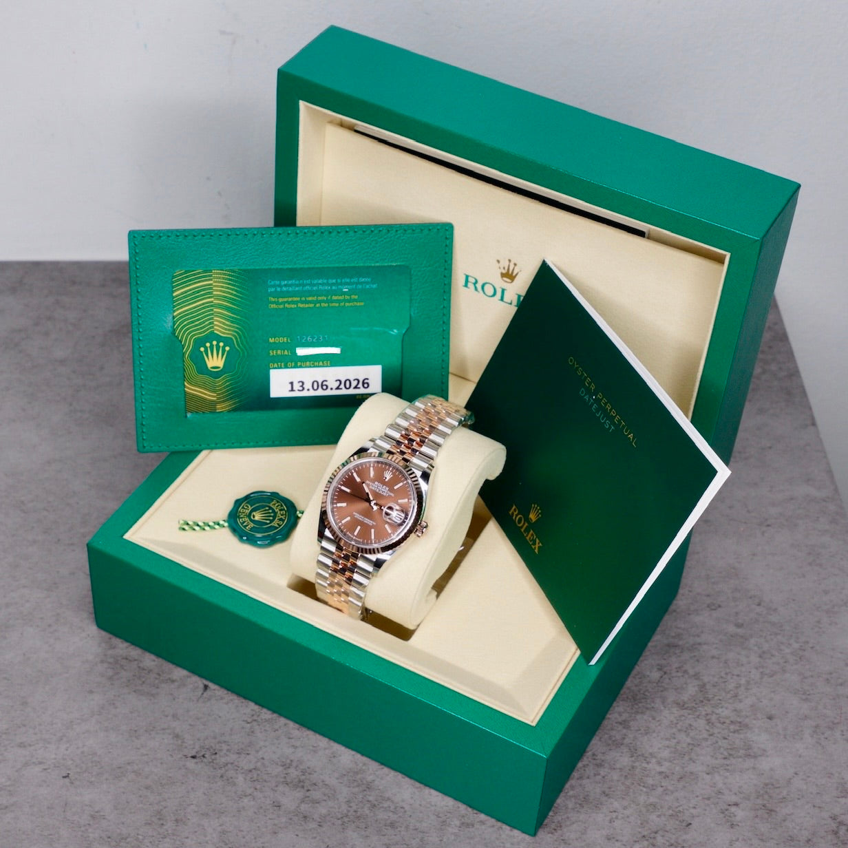 Rolex NEW 2026 Datejust 126231 “CHOCOLATE” Brown Dial Rose Gold & Steel 36mm