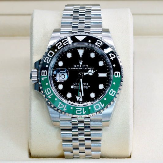 Rolex NEW 2025 GMT-Master II 126720VTNR “SPRITE” Black & Green Bezel Jubilee Stainless Steel 40mm