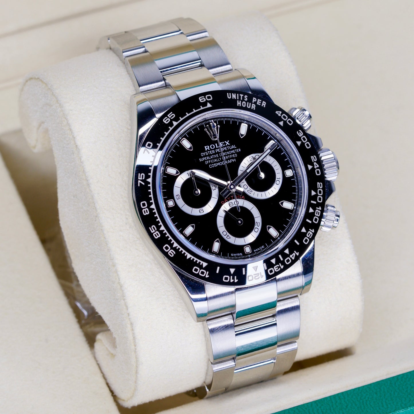 Rolex Daytona 116500LN “REVERSE PANDA” Black Dial White Sub Dials Stainless Steel 40mm