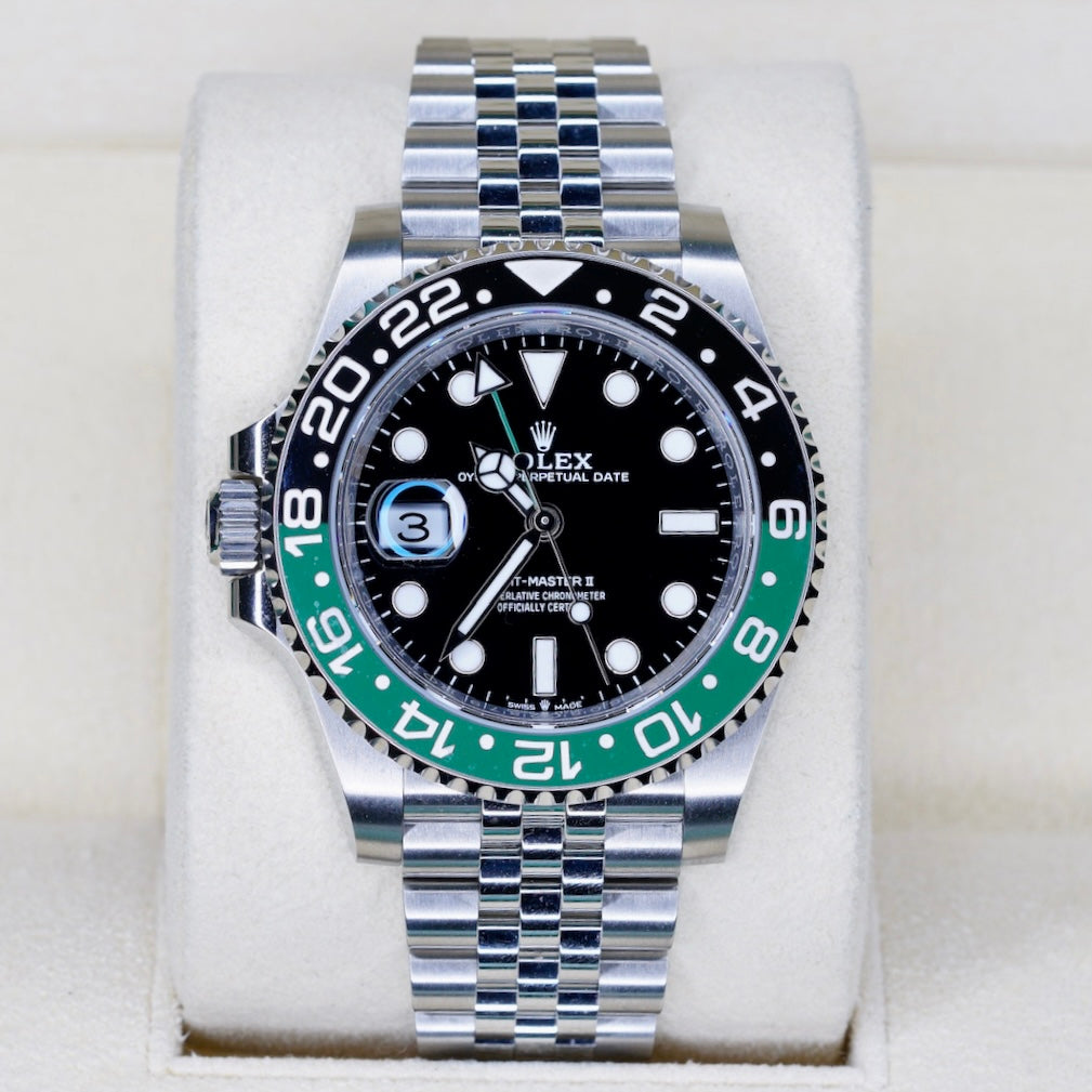 Rolex GMT-Master II 126720VTNR “SPRITE” Black Dial Green & Black Bezel Stainless Steel Jubilee 40mm 2024