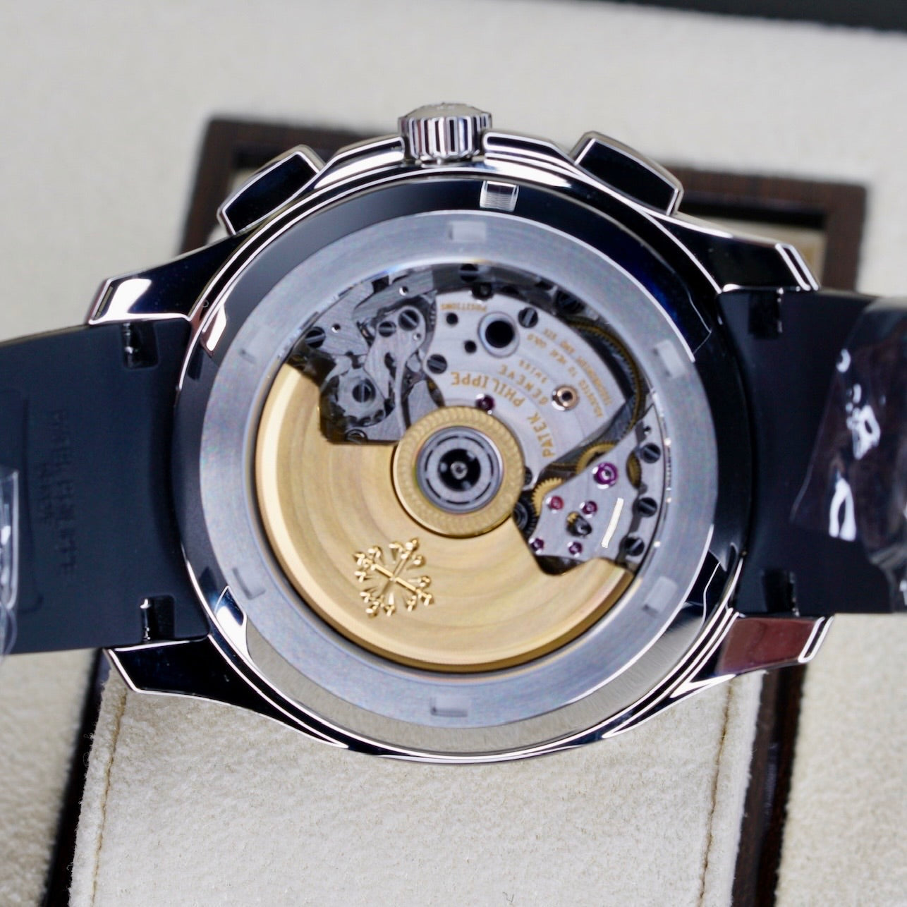 Patek Philippe NEW 2026 Aquanaut 5968A-001 “ORANGE AQUA” Black Dial Orange Accents Stainless Steel Tropical Strap 42mm