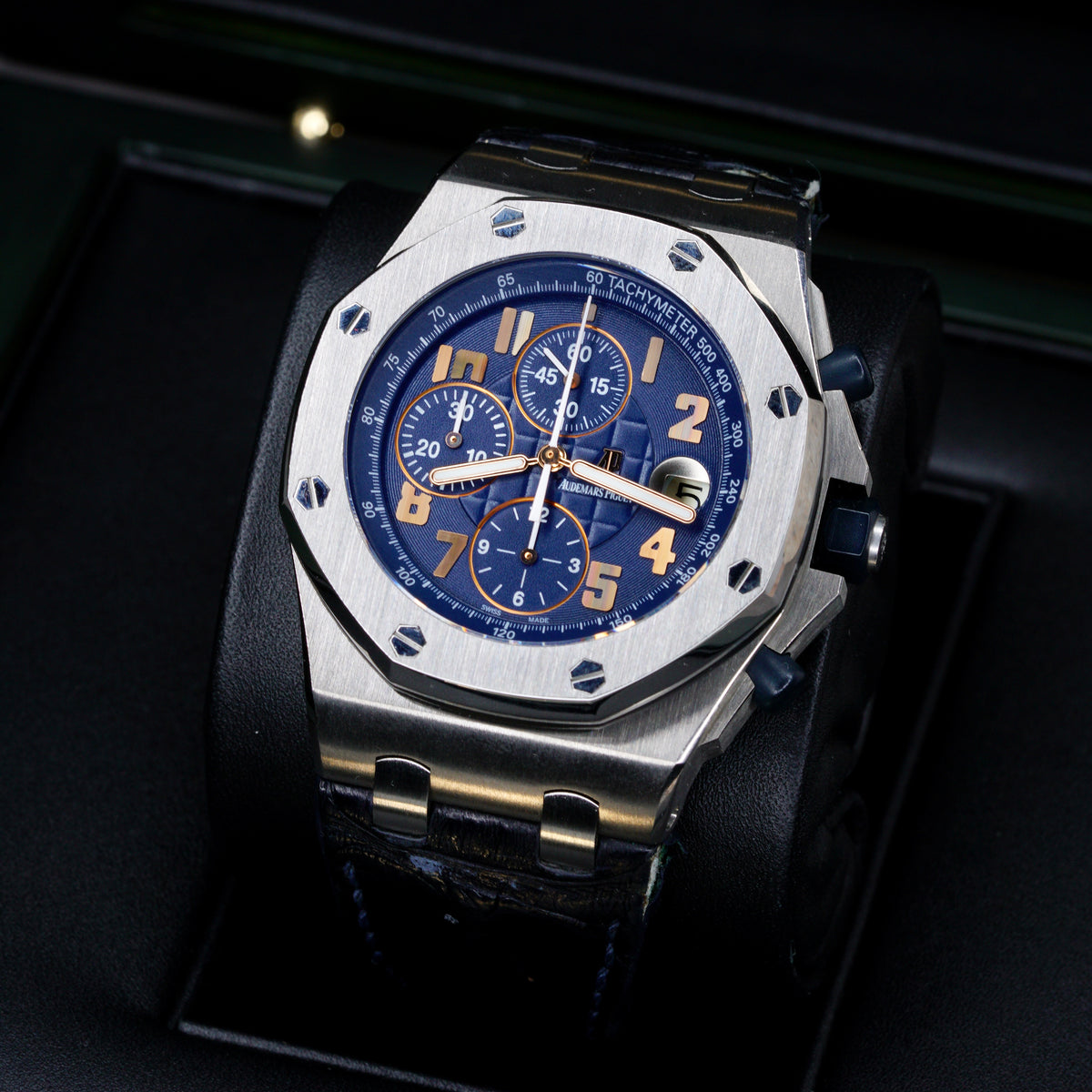 Audemars Piguet Royal Oak Offshore 26365IS.OO.D305CR.01 “PRIDE OF ARGENTINA” Blue Dial Titanium Leather Strap