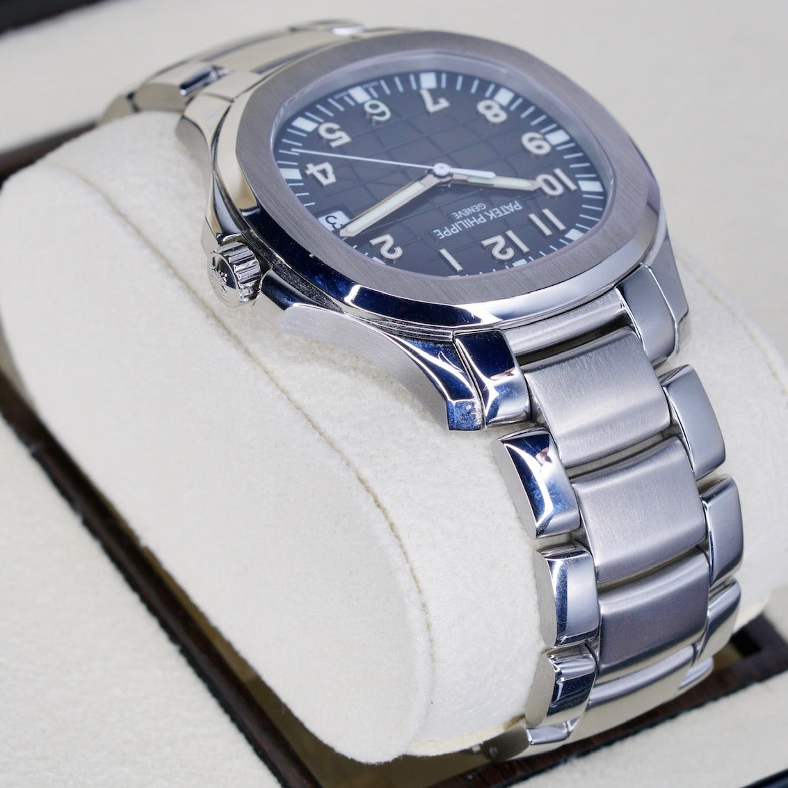 Patek Philippe Aquanaut 5167/1A-001 Black Dial Stainless Steel Bracelet & Tropical Strap 40mm 2011