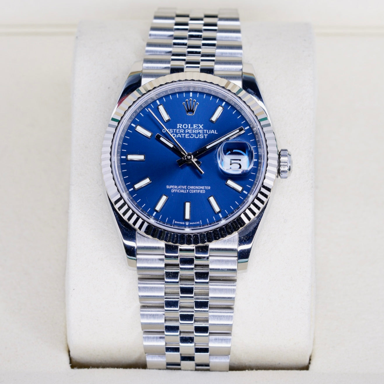 Rolex Datejust 126234 Blue Stick Dial Stainless Steel 36mm 2022