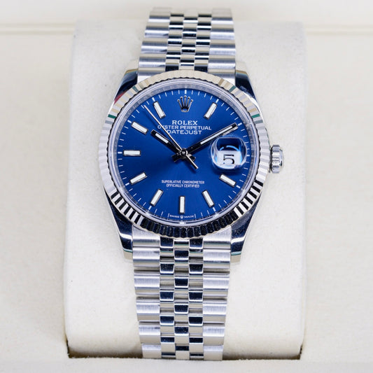 Rolex Datejust 126234 Blue Stick Dial Stainless Steel 36mm 2022