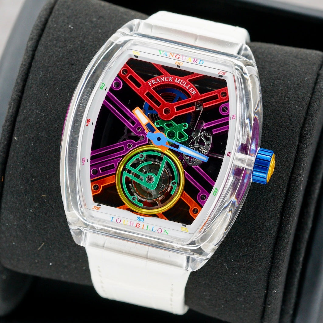 Franck Muller Vanguard V45 S6 SQT COL DRM BC “COLOR DREAM” Skeleton Sapphire
