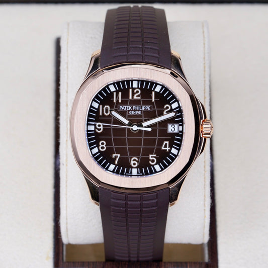 Patek Philippe Aquanaut 5167R-001 “BRUN AQUA” Brown Dial Rose Gold Tropical Strap 40mm 2021