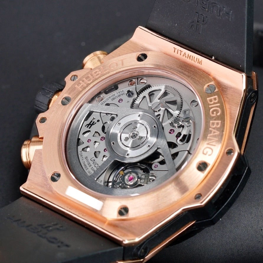 Hublot Big Bang Unico 441.OM.1180.RX Skeleton Dial Ceramic Bezel King Gold 42mm