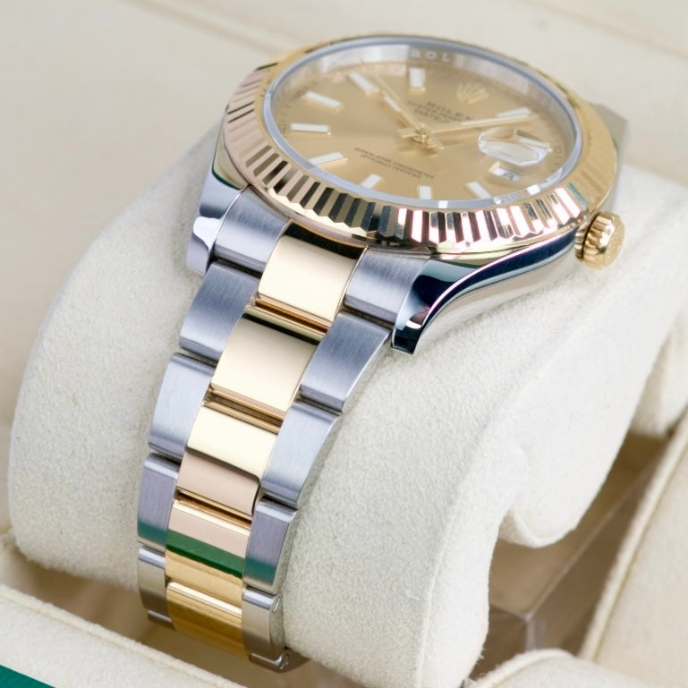 Rolex Datejust II 116333 “CHAMPAGNE” Two-Tone Yellow Gold & Steel Champagne Dial 41mm