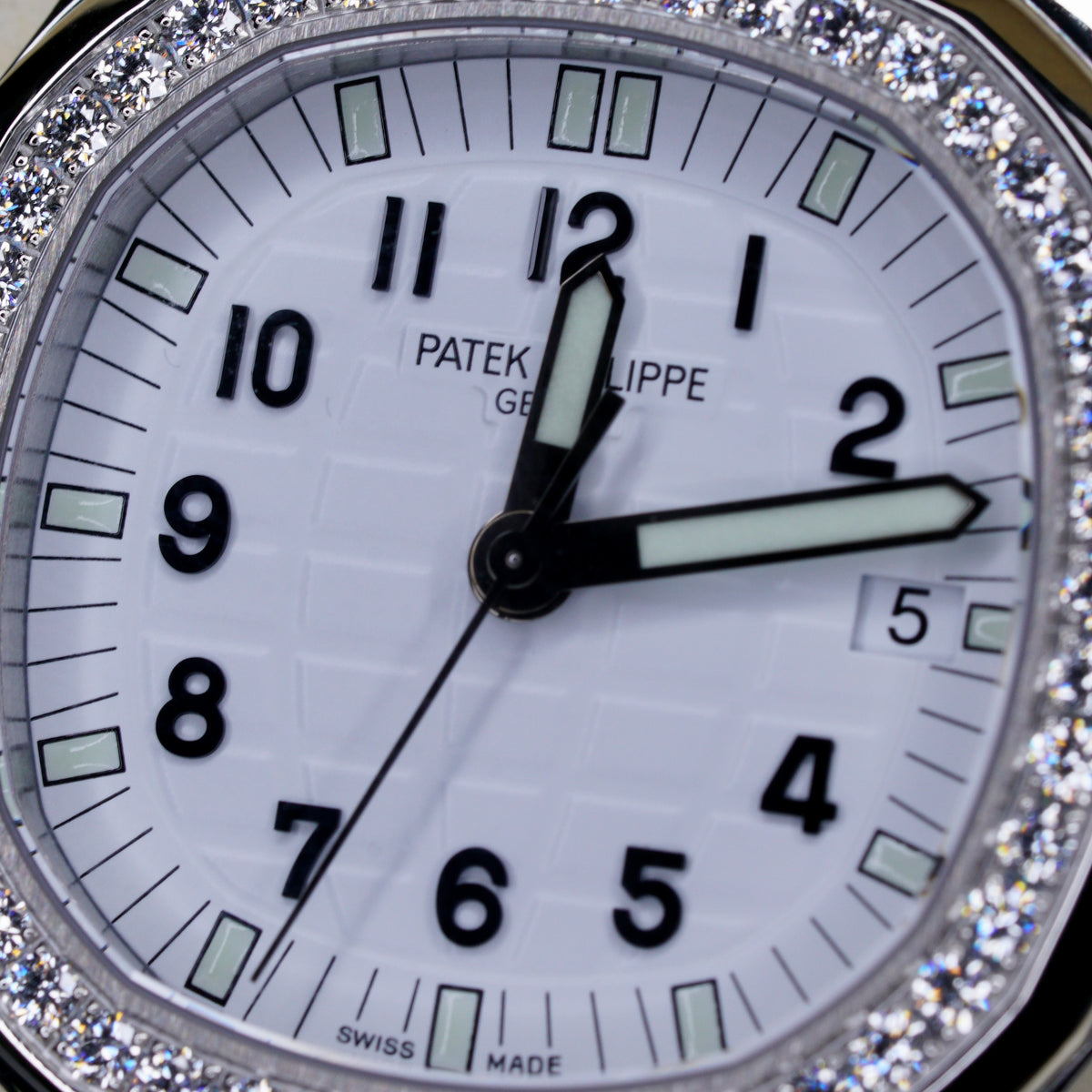Patek Philippe Aquanaut 5067A-011 “LADY AQUA DIAMOND” White Dial Diamond Dial Quartz Stainless Steel 2008