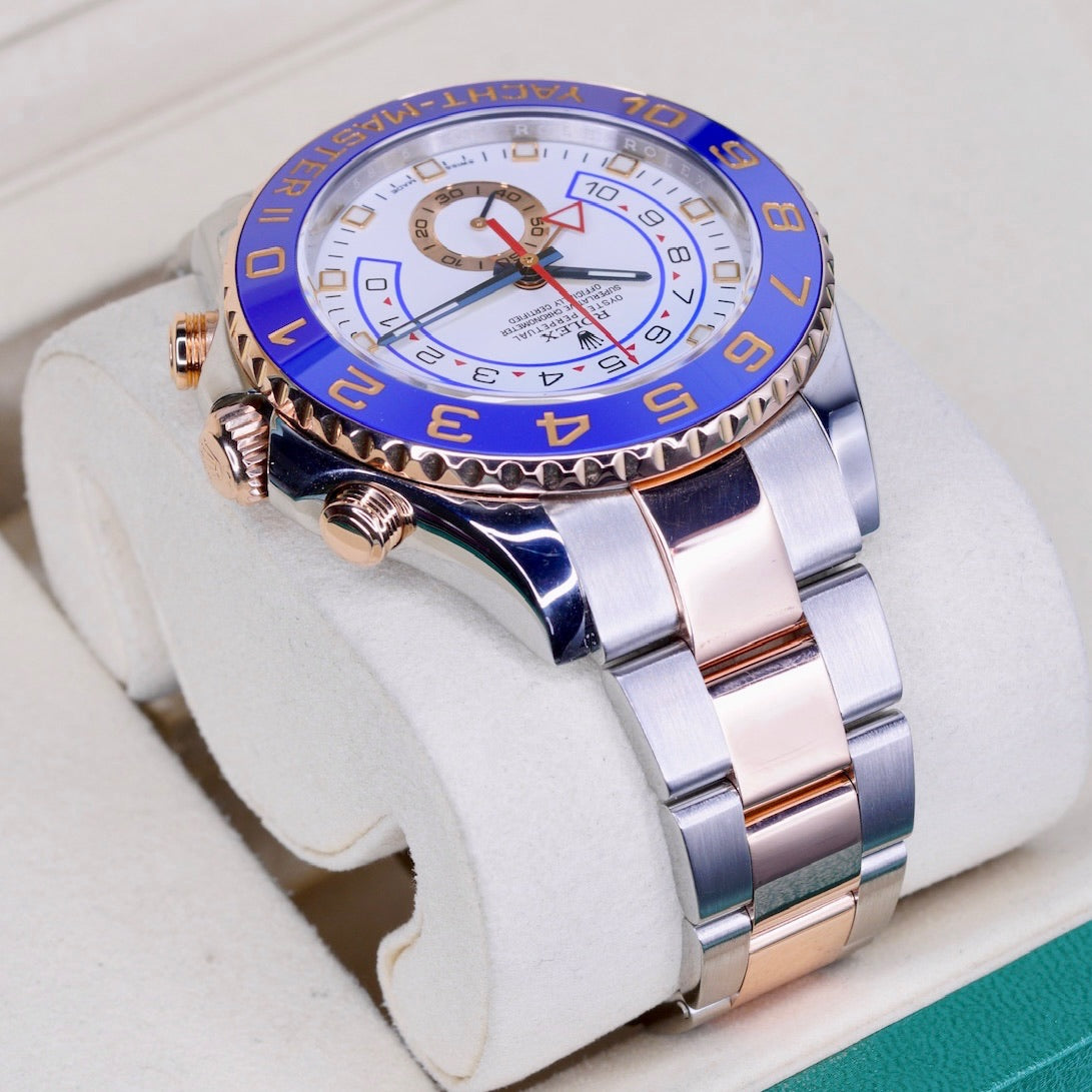 Rolex Yacht-Master II 116681 White Dial Two Tone Rose Gold & Steel 44mm