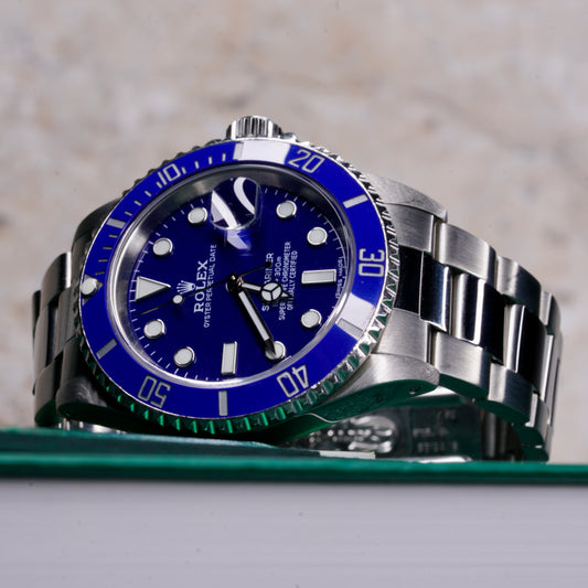 Rolex Submariner 16610 “ALMOST SMURF” AM Blue Dial & Blue Bezel Stainless Steel 40mm